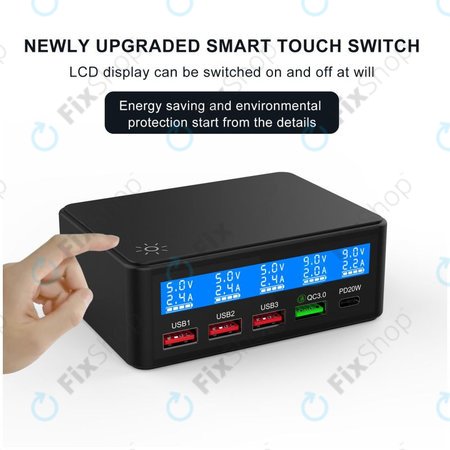 FixPremium - USB-Service-Ladestation mit USB 3.0 und USB-C