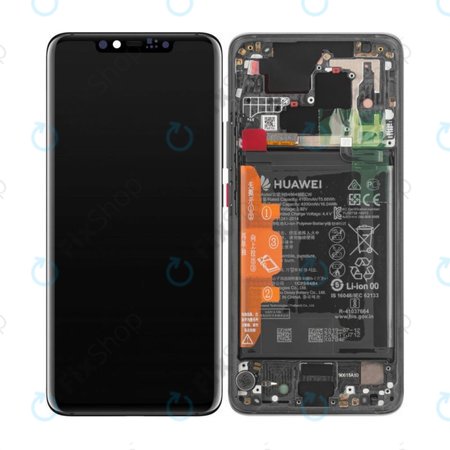 Huawei Mate 20 Pro - LCD-Display + Touchglas + Rahmen + Akku Batterie (Black) - 02352FRL Genuine Service Pack