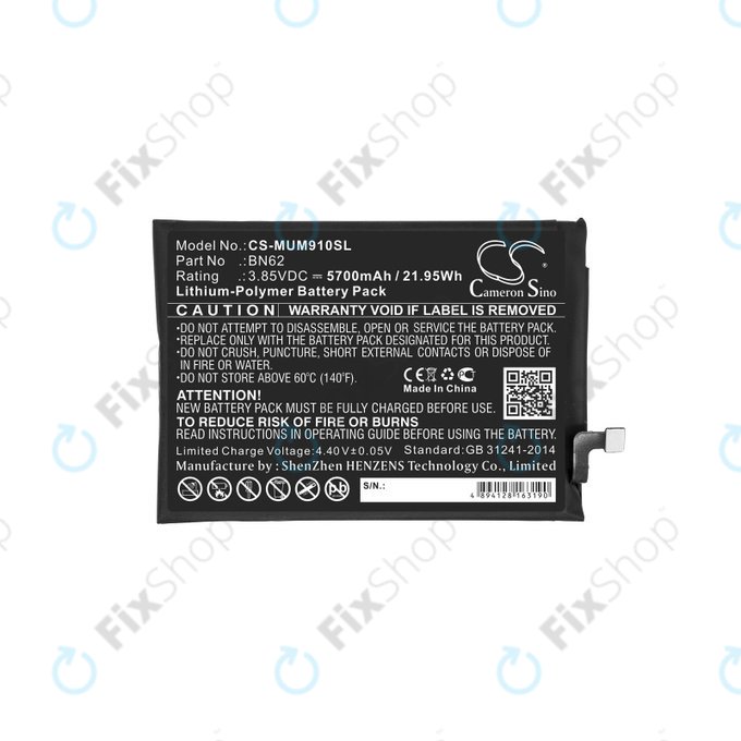 Xiaomi Redmi 9T - Akku Batterie BN62 5700mAh HQ