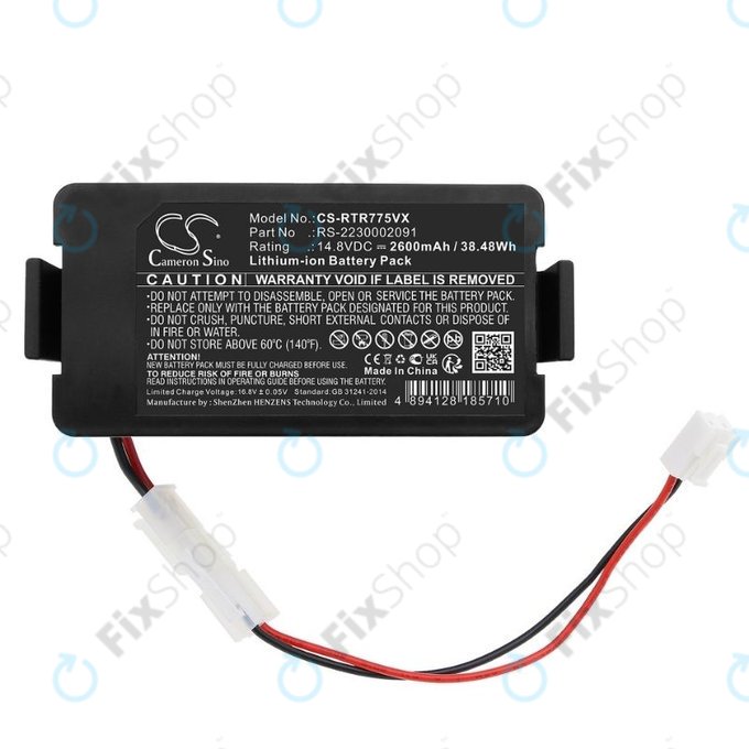 Rowenta RR7774, RR7755, Tefal RG7765 - Akku Batterie RS-2230002091 Li-Ion 14.8V 2600mAh HQ