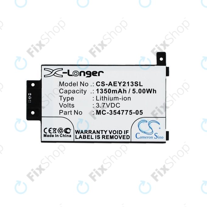 Amazon Kindle Paperwhite 2013, 6th Gen, 6 2015, Touch 2013 - Akku Batterie MC-354775-05 1350mAh HQ