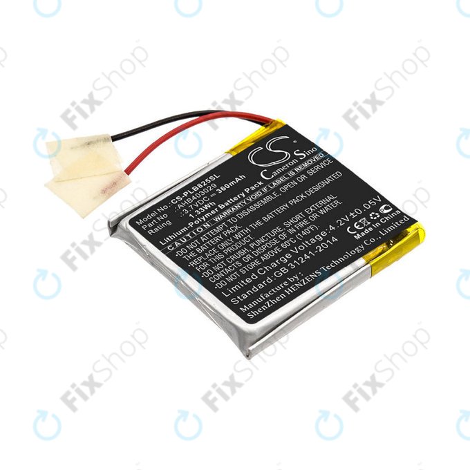 Batterie für Plantronics Voyager Focus B825, 360mAh, Li-Pol, 3.7V, AHB403029, HQ