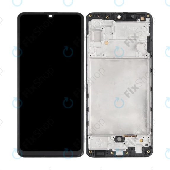 Samsung Galaxy A32 4G A325F - LCD Display + Touchscreen Front Glas + Rahmen (Black) OLED