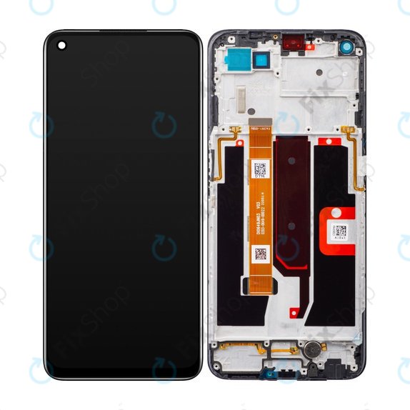 Oppo A54 5G, A74 5G - LCD Display + Touchscreen Front Glas + Rahmen (Fluid Black) TFT