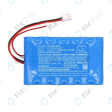 Akku batterie für ETA Aquamaster 1230, Tineco iFloor Wet Dry Vacuum, 2500mAh, Li-Ion, 22.2V, 61SR18650-2200, HQ