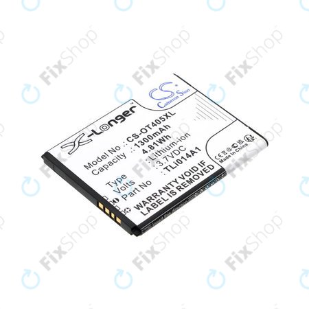 Akku batterie für Alcatel OneTouch Evolve, 1300mAh, Li-Ion, 3.7V, TLi014A1, HQ