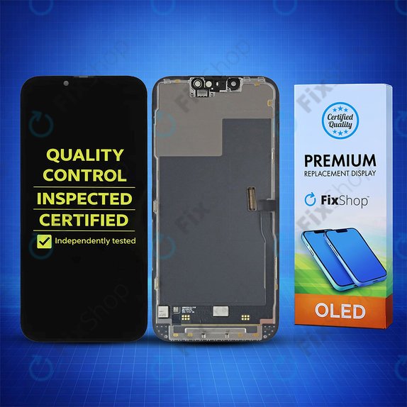Display Hard OLED für iPhone 13 Pro, Touchscreen-Glas mit Rahmen, FixPremium