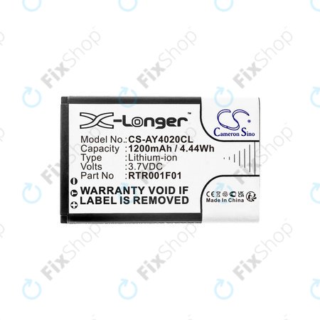 Batterie für Alcatel 8232, 1200mAh, Li-Ion, 3.7V, RTR001F01, HQ