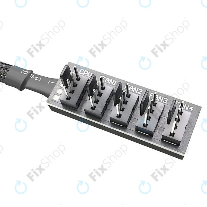 PWM Lüfter Hub, 4-Pin, für 5 Lüfter