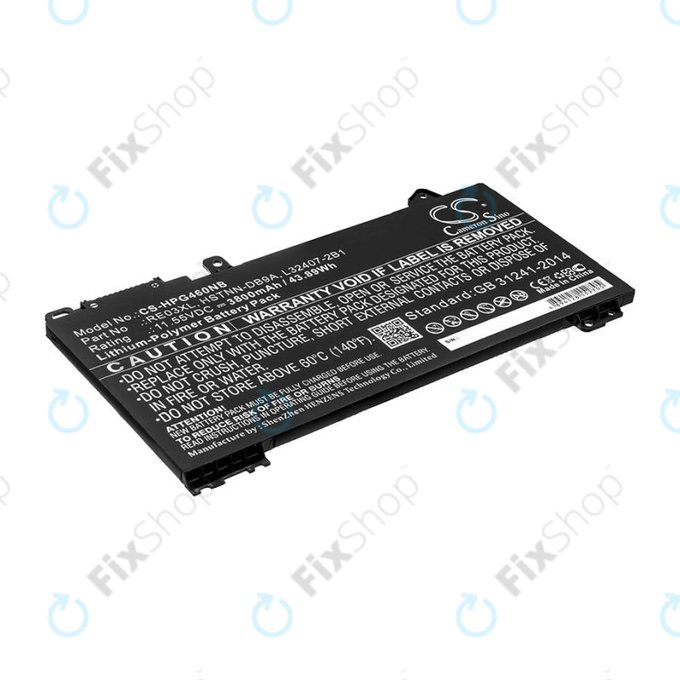 Akku batterie für HP ProBook 455, 450, 445, 440, 430 G6, 3800mAh, Li-Pol, 11.55V, RE03XL, HQ