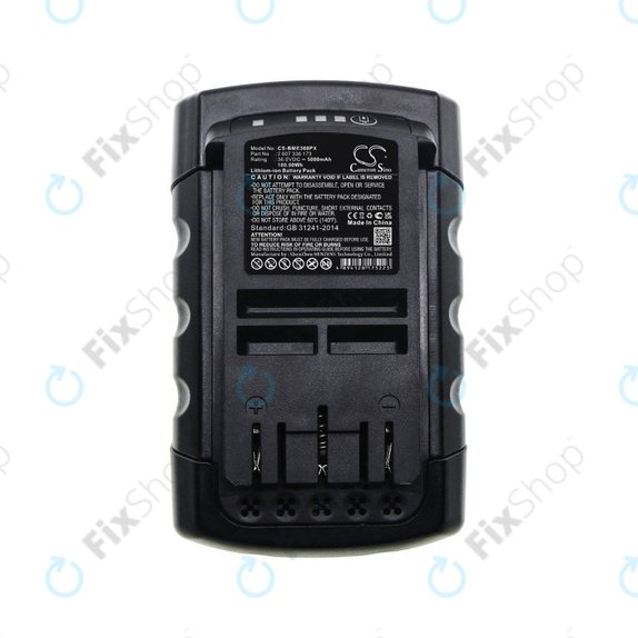 Batterie für Bosch Rotak 32li, 37li, 43li, Easyrotak 36-550, 5000mAh, Li-Ion, 36V, 2 607 336 173, HQ