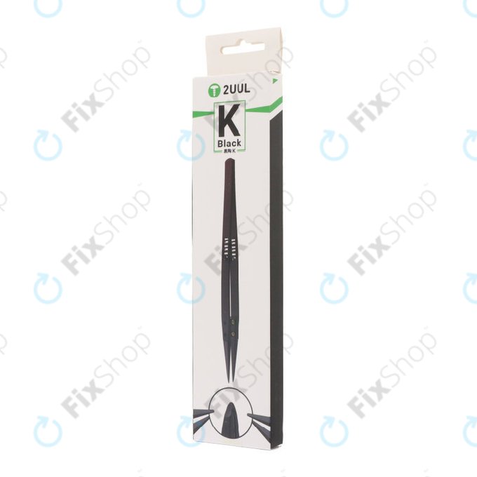 Pinzette, ESD-sicher mit flacher Keramikspitze, 2UUL TW32