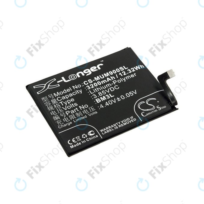 Akku Batterie für Xiaomi Mi 9, 3200mAh, Li-Pol, 3.85 V, BM3L, HQ