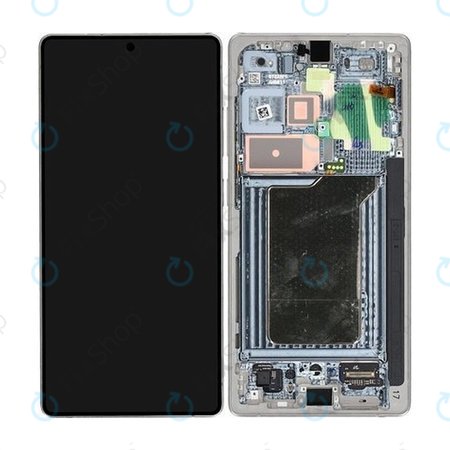 Samsung Galaxy S25 Ultra - LCD Display + Touchscreen Front Glas + Rahmen (Titanium Silver) - GH82-36387A Genuine Service Pack