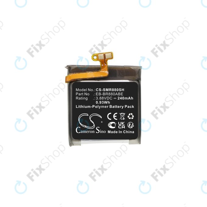 Batterie für Samsung Galaxy Watch 4 40mm, Watch4 Classic 42mm, 240mAh, Li-Pol, 3.88V, EB-BR880ABE, HQ