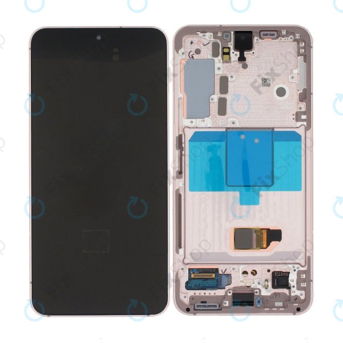 Samsung Galaxy S22 S901B - LCD Display + Touch Screen + Frame (Pink Gold) - GH82-27520D, GH82-27521D Genuine Service Pack