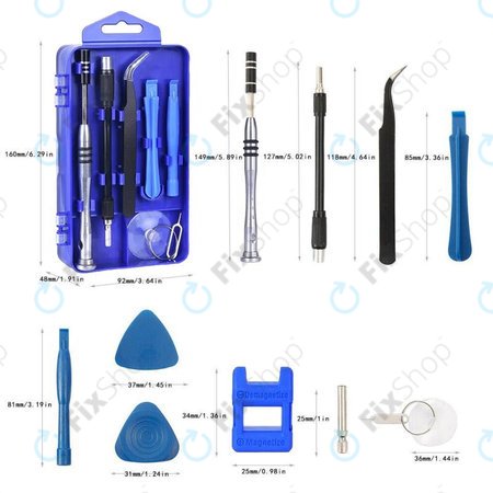 Kingsdun - Professionelles Schraubendreher-Set für Handy-, PC- & Elektronikreparatur 115in1