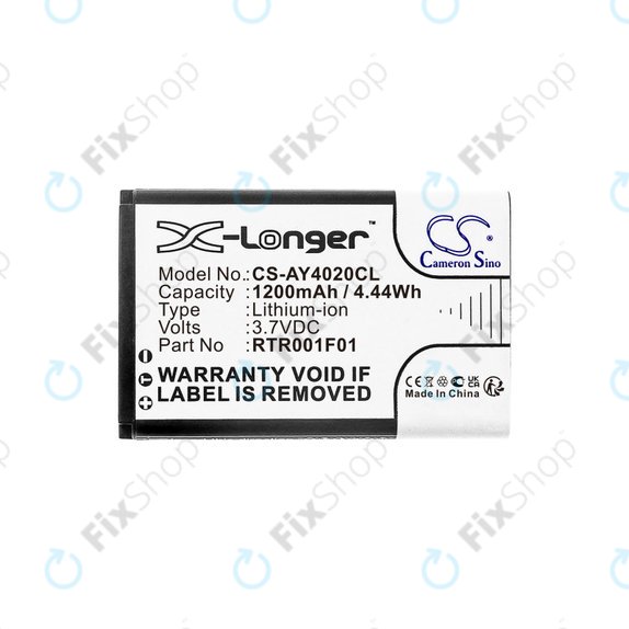 Batterie für Alcatel 8232, 1200mAh, Li-Ion, 3.7V, RTR001F01, HQ