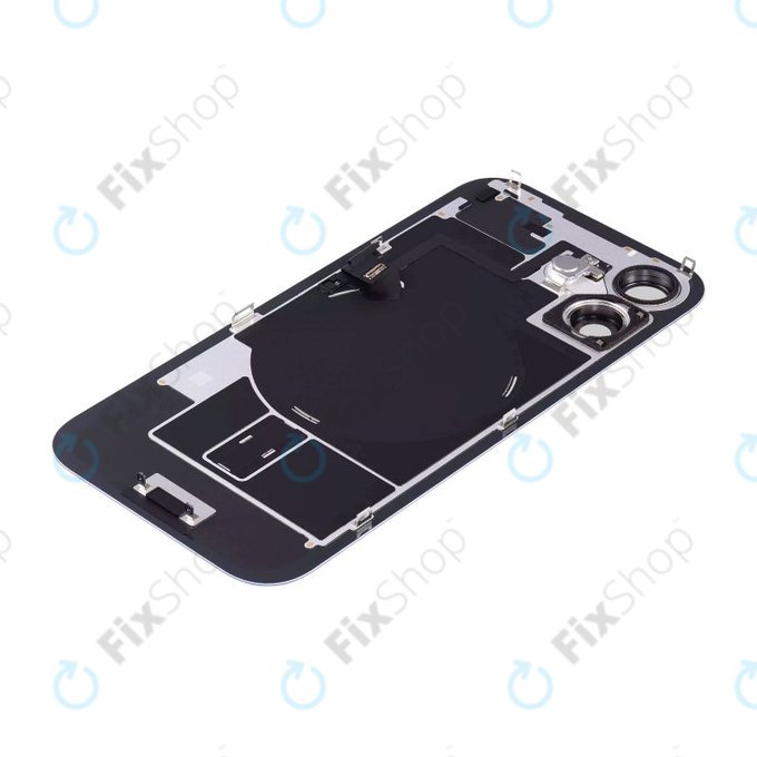 Apple iPhone 16 Plus - Rückgehäuseglas + Kameraglas + Metallplatte + Magsafe-Magnet (Ultramarine)