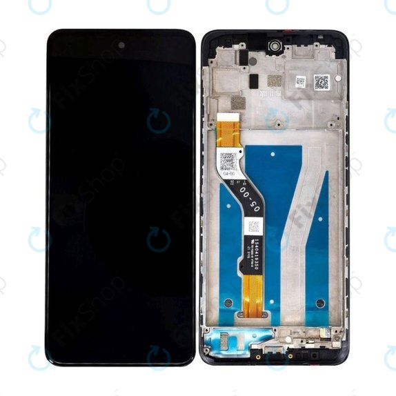 Motorola Moto G60 XT2135 - LCD Display + Touchscreen Front Glas + Rahmen (Charcoal Gray) TFT