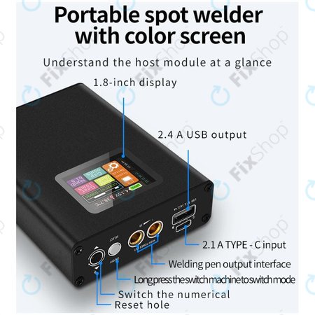 Docreate SW - Tragbare Einstellbare Punktschweißmaschine mit Display (5000mAh)
