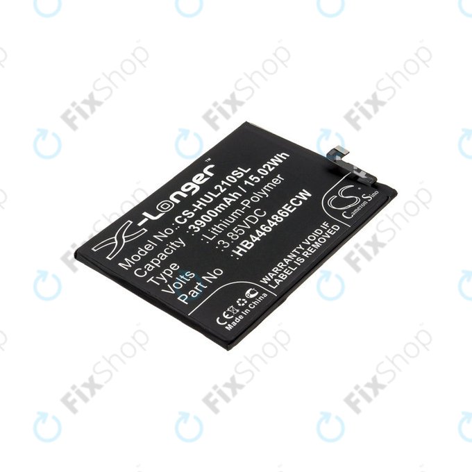 Batterie für Huawei P Smart Pro 2019, 3900mAh, Li-Pol, 3.85V, HB446486ECW, HQ