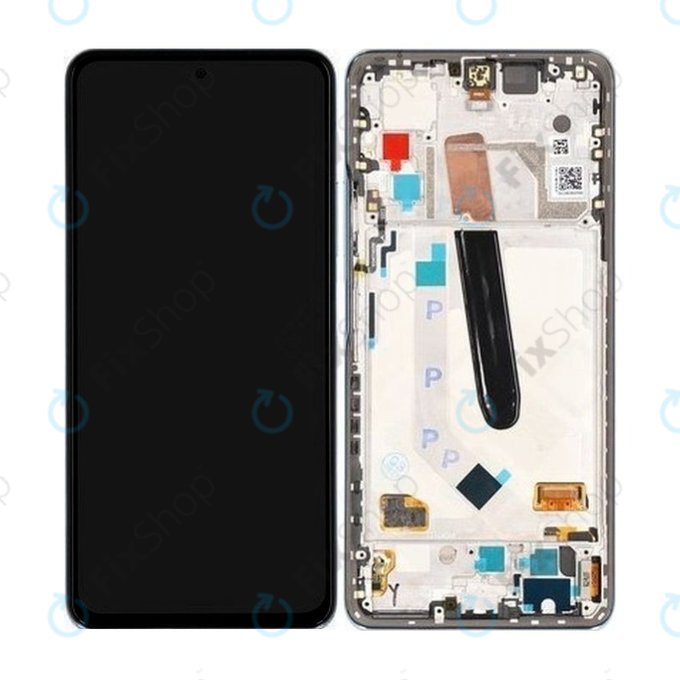 Xiaomi Poco F3 - LCD Display + Touchscreen Front Glas + Rahmen (Blue) - 560004K11A00 Genuine Service Pack