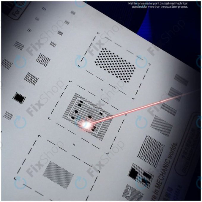 Mechanic iTin 12 - Hauptplatine Stahlschablone für iPhone XR, XS, XS Max