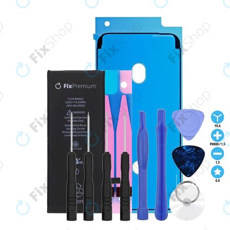 Apple iPhone 6S - Akku Batterie 1715mAh FixPremium + Akku Batterie Klebestreifen Sticker + LCD Klebestreifen Sticker + Werkzeugsatz - Multipack