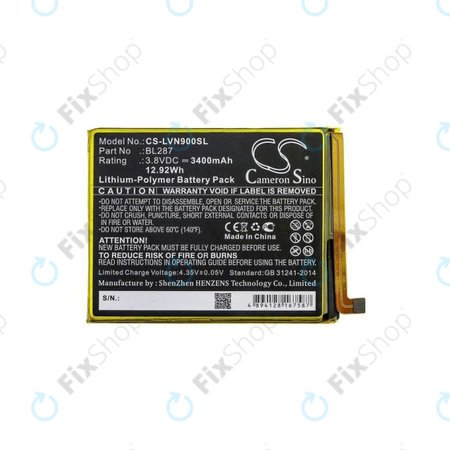 Lenovo K9 Note - Akku Batterie BL287 3400mAh HQ