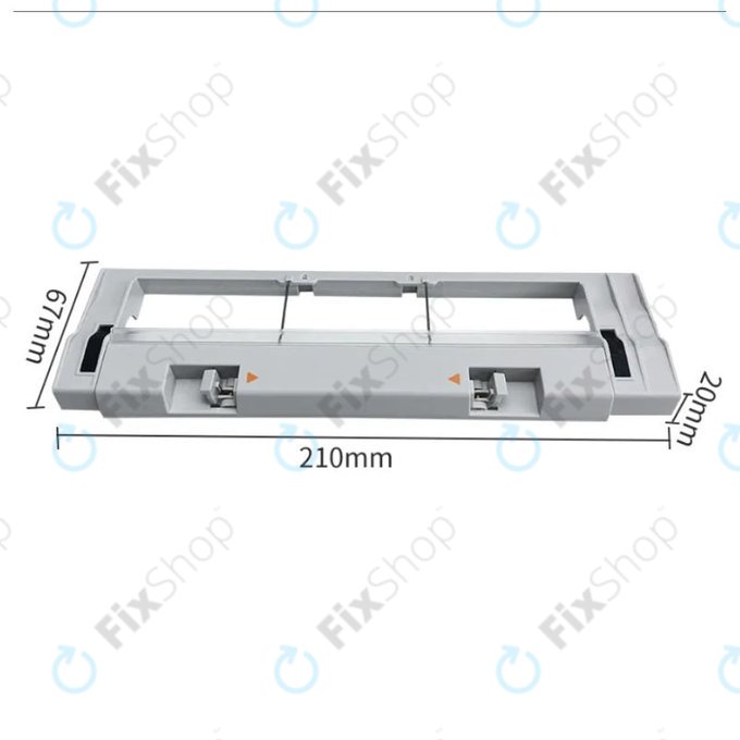 Xiaomi Mi Robot Vacuum Mop (Mijia 1C), 2 (Mijia 2C), 2 Pro+ (Mijia 1T) - Hauptbürstenabdeckung (Silber)