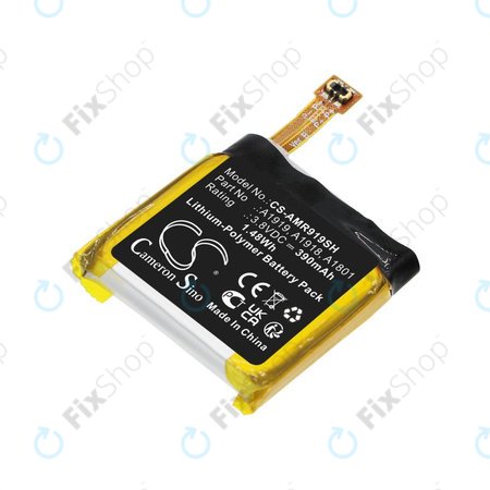 Akku batterie für Amazfit T-Rex, 390mAh, Li-Pol, 3.8V, A1919, HQ