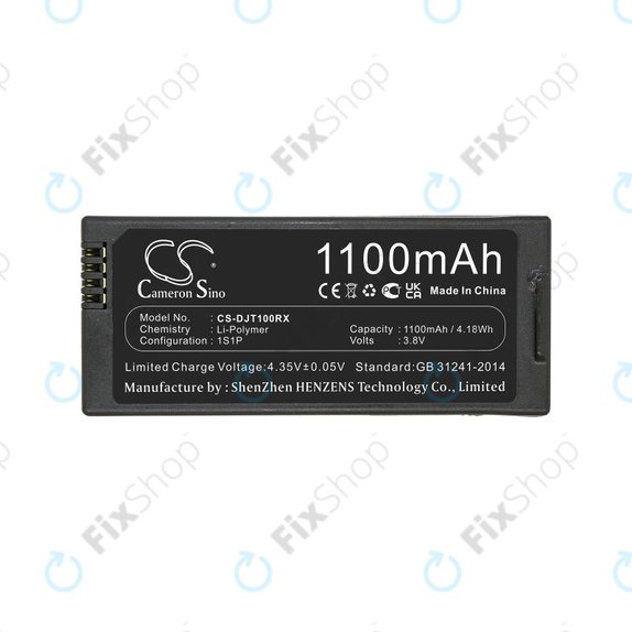 Akku batterie für DJI Tello, 1100mAh, Li-Pol, 3.8V, T01, HQ