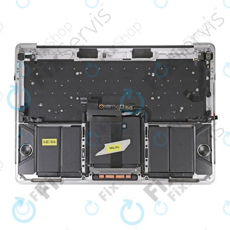 Apple MacBook Pro 13" A1706 (Late 2016 - Mid 2017) - Oberer Rahmen Tastatur + Tastatur US + Mikrofon + Trackpad + Redner (Silver)