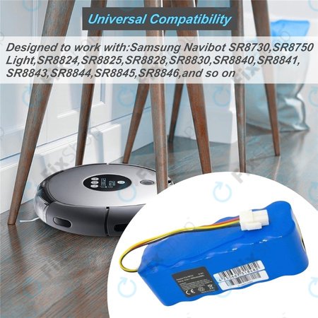 Samsung Navibot SR8840, SR8895, VCR8845 - Akku Batterie VCA-RBT20 Ni-MH 14.4V 3000mAh