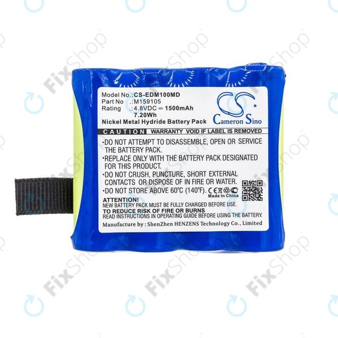 Akku batterie für Edan Cs-01, Edan H100, Edan H100b, Edan H100n, 1500mAh, Ni-MH, 4.8V, 4XNR49AA1500P, HQ