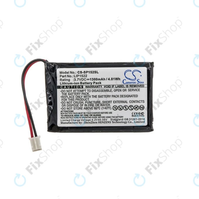 Sony Playstation 4, 4 Pro, 4 Slim - Controller Akku Dualshock 4 LIP1522 1300mAh HQ