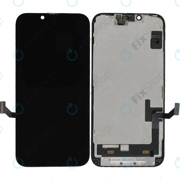 Display Soft OLED für iPhone 14, Touchscreen-Glas mit Rahmen, FixPremium