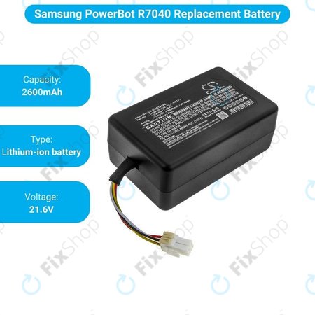 Samsung PowerBot-series - Akku Batterie DJ96-00193E, VCA-RBT71 Li-Ion 21.6V 2600mAh HQ