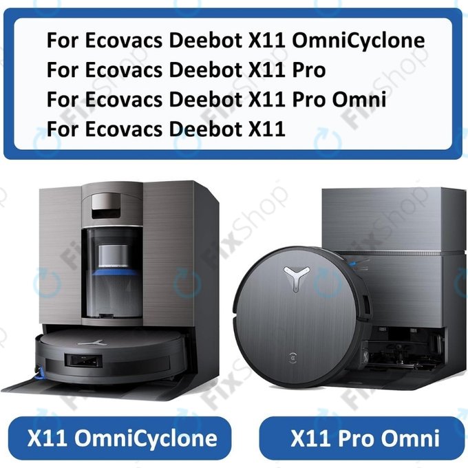 Seitenbürste, 2 Stk. für Ecovacs X11, X11 Omni, X11 Pro, X11 Pro Omni , X11 Omni, X11 Pro, X11 Pro Omni