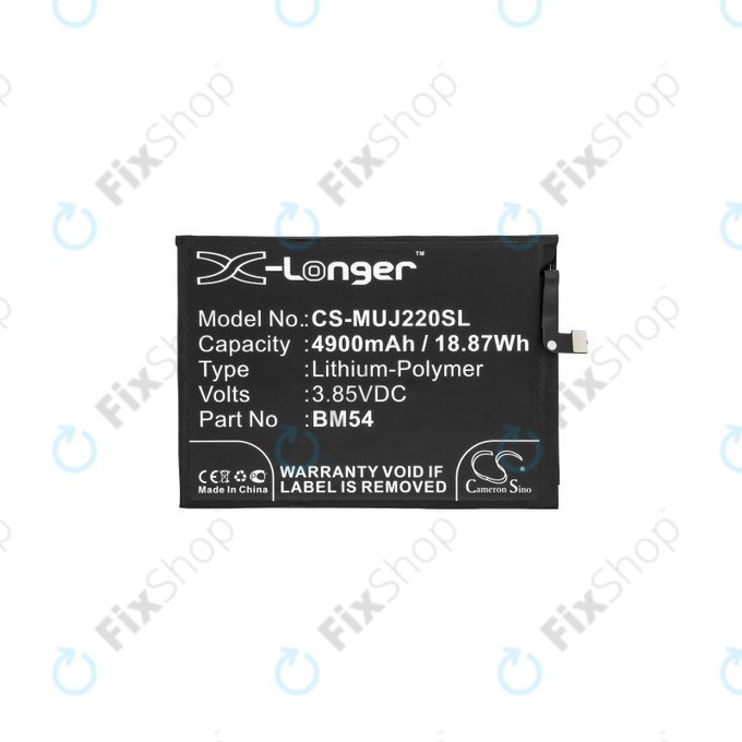 Xiaomi Redmi Note 9T 5G - Akku Batterie BM54 4900mAh HQ