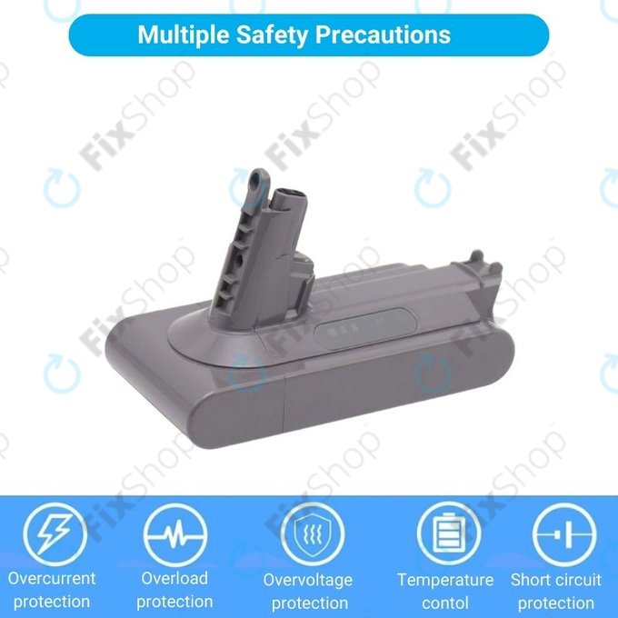 Dyson V10 - Akku Batterie 969352-02, SV12, 206340 Li-Ion 25.2V 3000mAh