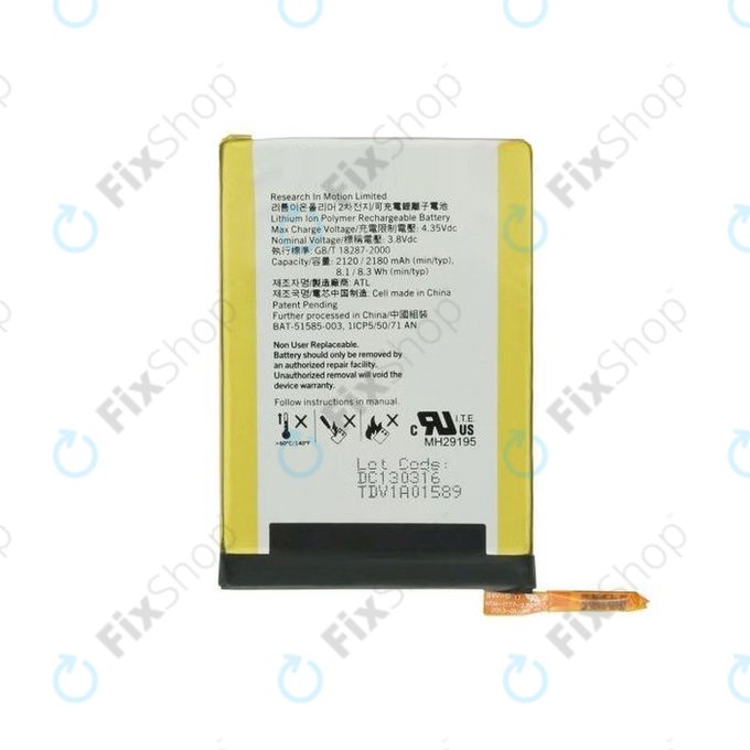 Blackberry Q5 - Akku Batterie BAT-51585-003 2180mAh