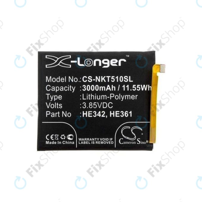 Nokia 5.1 Plus - Akku Batterie HE342 3000mAh HQ