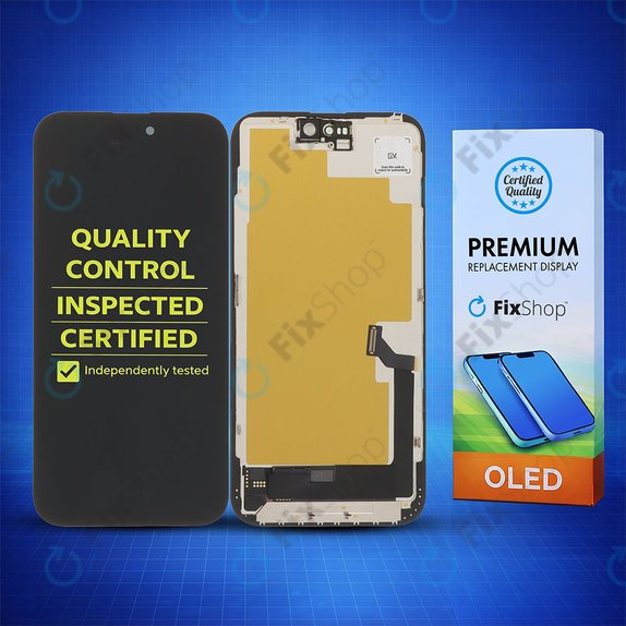 Apple iPhone 15 Plus - LCD Display + Touchscreen Front Glas + Rahmen Hard OLED FixPremium