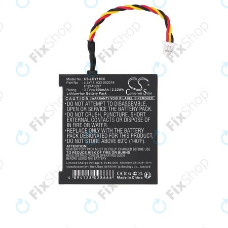 Akku batterie für Logitech G930, 600mAh, Li-Ion, 3.7V, L-LY11, HQ