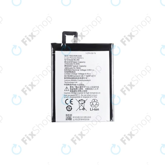 Lenovo VIBE S1 Lite - Akku Batterie BL260 2800mAh