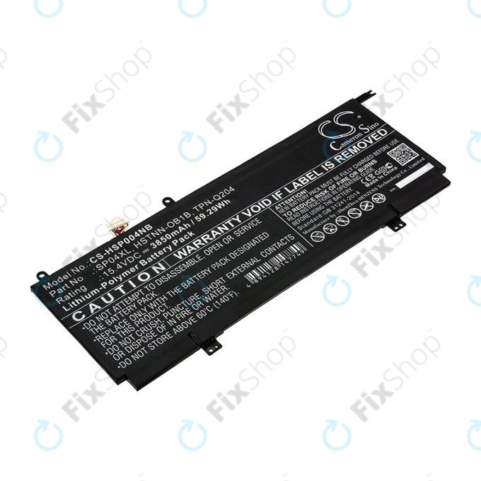 Batterie für HP Spectre X360 13, 3850mAh, Li-Pol, 15.4V, HSTNN-OB1B, HQ