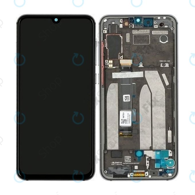 Xiaomi Mi 9 SE - LCD Display + Touchscreen Front Glas + Rahmen (Black) - 5606101010B6 Genuine Service Pack