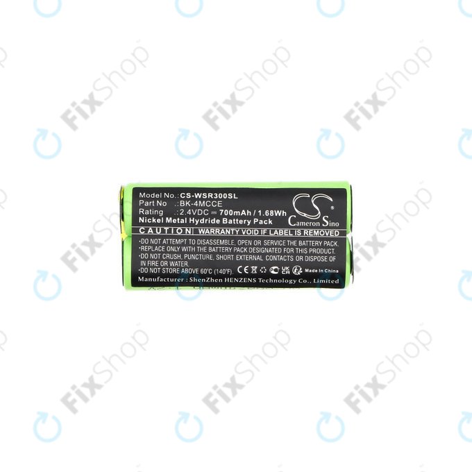 Batterie für Waterpik 900 Sonic Toothbrush, Sensonic Plus Sr-3000, 700mAh, Ni-MH, 2.4V, BK-4MCCE, HQ